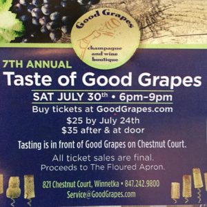 Read more about the article Good Grapes and Taste on Chestnut Team up to Support The Floured Apron!