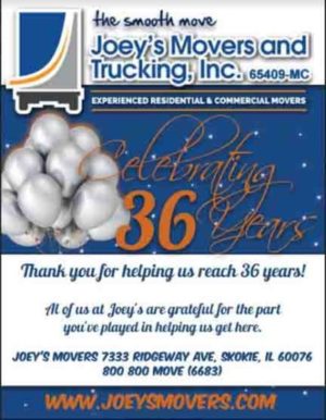 You are currently viewing Joey’s Movers Celebrates 36 Years…