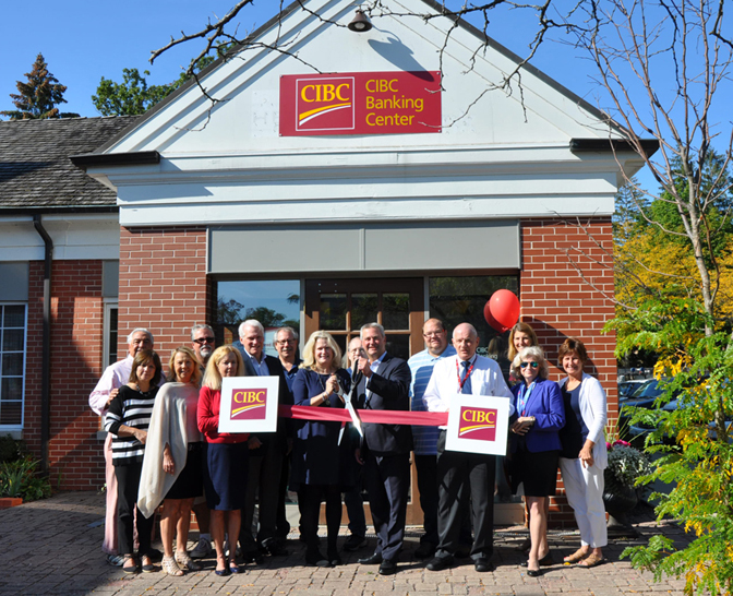 Read more about the article A Ribbon Cutting is Held by the WNCC for CIBC Banking Center